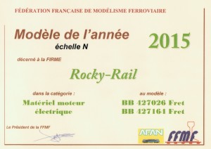 Modèle de l'année 2015 - Echelle N