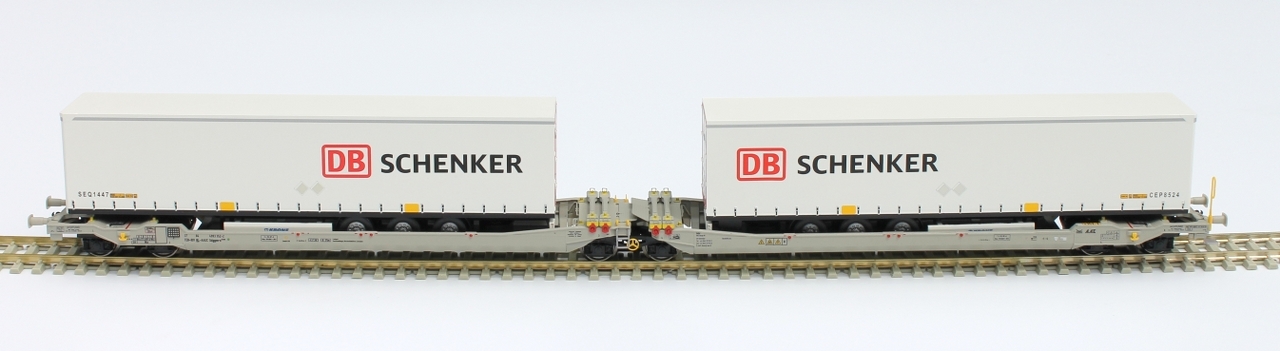RR90339 : Twin car AAE Cargo DB Schenker Rail AG + 2x trailer DB Schenker